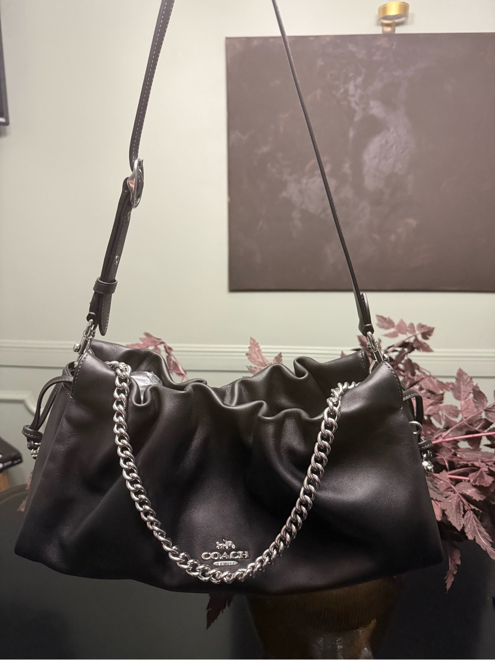 NEW coach large Faye shoulder bag in black